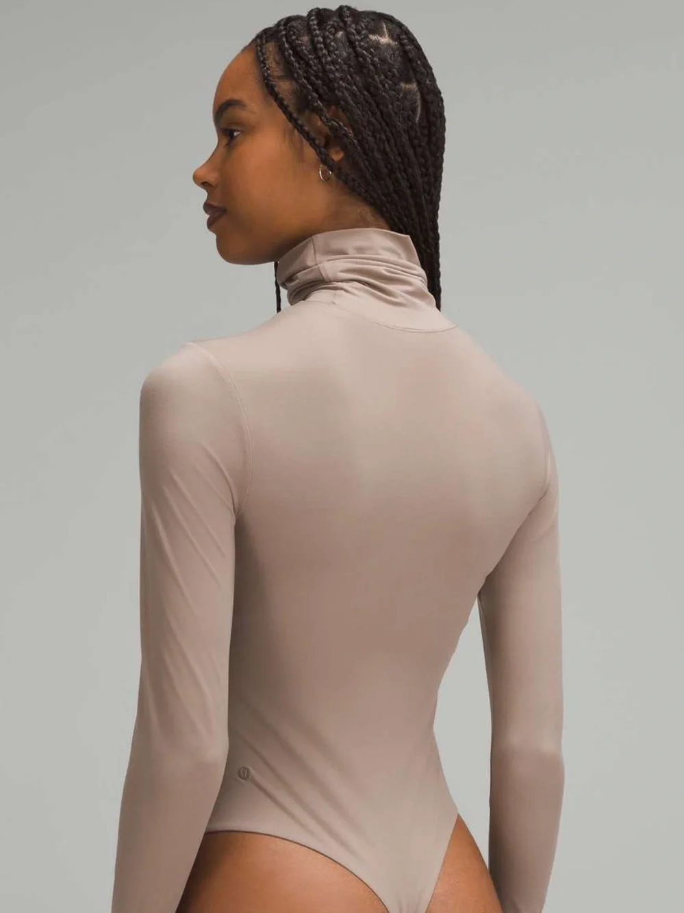 🤎 NWT Lululemon Wundermost Ultra-Soft Nulu Turtleneck Bodysuit Taupetastic Small